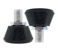 Angoily Adjustable Rubber Toe Stops Providing Stability and Brake Height Control for Roller Skates 1 Pair with Stainless Steel 5/8 Inch Bolts for Concrete Floors and Streets