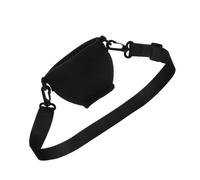 Angoily Adjustable Wine Glass Sleeve Insulator with Neck Strap Medium Black Stemware Holder for Wine and Cocktail Glasses Insulated Drink Carrier for Parties