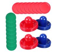 Angoily Air Hockey Pucks and Pushers Table Accessories High Impact Resistance Plastic Material Comfortable to Hold for Air Hockey Table Game