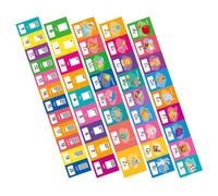 Angoily Alphabet Cards for Classroom Wall Assorted Color Paper Educational Posters Kindergarten Alphabet Wall Art Number Reinforcement for Nursery and Preschool Bulletin Board Setups