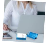 Angoily Aluminum Alloy Business Card Holder for Desk Stable and Sturdy Card Stand with Polished Surface Neat Design Display Base for Office Use