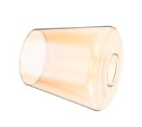Angoily Amber Cylinder Glass Lamp Shade Replacement Heat Resistant Glass Cover for Pendant Chandelier Wall Light Table Lamp with Hole Soft Light Diffusion Easy to Clean Durable and Safe