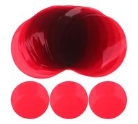 Angoily Ambient Light Gel Stickers for Self-adhesive Red 25pcs Pet Diffuser Film and Flexible Adhesion LED Ceiling Spotlight Glass Doors for Parties and Living Room Lighting