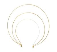 Angoily Ancient Iron Headband Crown Hairhoop Headpiece Three-Layer Design for Festivals and Weddings