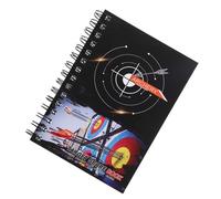 Angoily Archery Score Book Spiral-bound Target Score Pad Black Archery Coaching Notebook for Practice Training and Competition Use