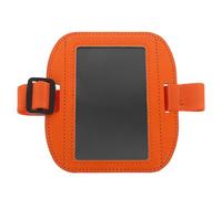 Angoily Arm Badge Holder Horizontal ID Card Sleeve Armband Badge Case Social Security Card Protector for Nurses Security Orange