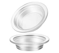 Angoily Aromatherapy Glass Dish 4.5 Inch Replacement Wax Melt Warmer Tray Transparent Scent Diffuser Accessory for Home Essential Oil Burner