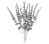 Angoily Artificial Eucalyptus Stems Not Affected by Climate Changes Faux Green Leaves 12pcs PP Material No Watering Required for Home Decoration and Theme Party