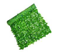 Angoily Artificial Leaf Ornament Net Garden Wall Fence Decoration Watermelon Leaf Design Easy to Install Lifelike Greenery Outdoor Privacy Decor