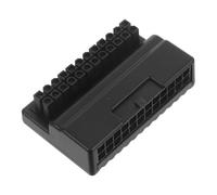 Angoily Atx Mainboard Power Supply Adapter Pin Right Angle Connector Male to Female for Assembly Compact Design for Optimized Cable Management and Stable Power Connection