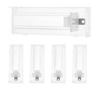 Angoily Automatic Plastic Shelf Pusher Space-saving Design 5pcs with Spring Loaded Mechanism Optimizing Shelf Layout and Minimizing Manual Intervention for Drinks and Snacks
