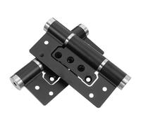 Angoily Automatic Spring Door Closer Invisible Door Hinge Aluminum Black and Kitchen and Pets