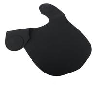 Angoily Barber Neck Wrap for Silicone Haircut Collar Waterproof Easy to Wipe Clean Simple Design Black Hairdressing Tool for Salon Project