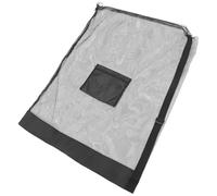 Angoily Basketball Net Bag Large Mesh Ball Bag Portable Pu Drawstring Ball Holder with Adjustable Strap Stable Structure Black for Football Basketball Sports