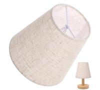 Angoily Beige Cloth Lampshade for Candle Stick Lamps and Table Lamps, Made of Synthetic Material with Minimalist Contemporary Style, Designed to Prevent Light Being Too Bright and Protect