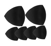 Angoily Bikini Pads Inserts 3 Pairs Modesty Pads for Bras Padded Inserts Sponge for Swimsuit Comfortable and Natural Enhancement Black
