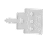 Angoily Birthday Cake Silicone Mold for Resin Plaster Soap Crafting Multipurpose Epoxy Cake Decoration Mold with Detailed Smooth Finish Safe Non-Stick Flexible Material for Handmade