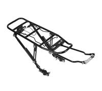 Angoily Black Aluminum Alloy Rear Rack Lightweight Convenient Bike Carrier Simple Installation for Cycling Suitable for Folding Bike