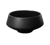 Angoily Black Ceramic Flower Arrangement Tray with Kenzan Pin, Small Japanese Zen Style Hydroponic Plant Pot for Home Desktop Decor