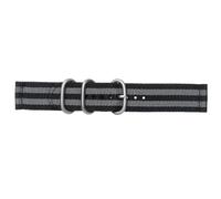 Angoily Black Nylon Watch Band with Stainless Steel Clasp for Watch