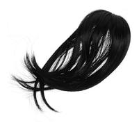 Angoily Black Synthetic Side Parting Hair Topper with Clip for Women, Enhances Hair Volume and Provides Comfortable Fit, for Daily Use with Natural and Youthful Look