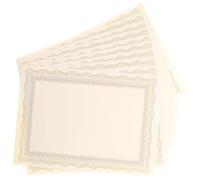 Angoily Blank A4 Certificate Paper 10pcs Printable Honor Diploma Inner Paper Border Certificate Sheets for School Office Use