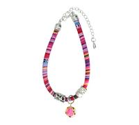 Angoily Bohemian Style Cat Collar with Bell Adjustable Soft Pet Necklace for Cats and Kittens Breakaway Safety Buckle Flexible Ethnic Design Accessory