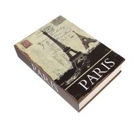 Angoily Book Shaped Box with Password Lock Unique and Elegant Metal and Paper Diversion Safe Bookshelf Prop Storage for Small Items Sl nd Understated Style for Home Security
