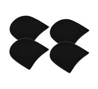 Angoily Boot Heel Repair Kit 4Pcs Black Rubber Anti-Slip Thickened Shoe Heel Pads Replacement Protectors for Men and Women Outdoor Activities