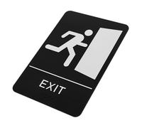 Angoily Braille Exit Sign Acrylic with Raised Letters and Tactile Features for Emergency Safety in Schools Malls Public Buildings High Contrast Safety Direction