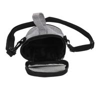 Angoily Breathable Hamster Carrier Bag with Adjustable Shoulder Strap, Medium Gray Small Pet Travel Tote for Hamsters, Rats, and Sugar Gliders