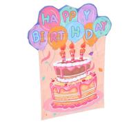 Angoily Bright Color Birthday Chair Cover Decoration Elastic Seat Cover for Party Safe High-grade Material Easy to Use for Home School Office Happy Birthday Chair Decor