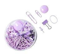 Angoily Bright Color Paper Clips Set Multi Function Office Clamps and Reliable Thumb Tacks Convenient Binder Clips for Daily Use Premium Quality and Strong Clamping Force