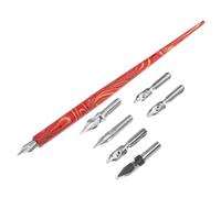 Angoily Calligraphy Dip Pen Set with Straight and Oblique Rods Portable Ink Pens for Drawing and Hand Lettering Suitable for Beginners and Students Compact Multi Functional Writing Tool