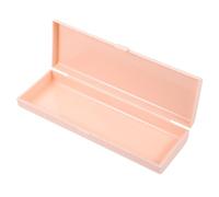 Angoily Capacity Plastic Pencil Case for Portable Shock Resistant Pen Storage Box with Frosted Sweat Surface Wear Resistant Stationery Organizer for School and Home Use