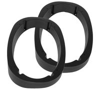 Angoily Car Speaker Mounting Spacer Black Plastic Audio Mounting Spacer Speaker Adapters with Sound Insulation and Improved Sound Quality Unique Delicate Shape for Outdoor Use