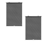 Angoily Car Window Sun Shade Maximum Shading Protection and Temperature Reduction 2pcs Breathable Pvc Mesh Curtain for Most Vehicles