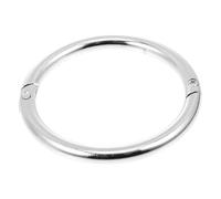 Angoily Carbon Steel Cow Nose Ring with Rounded Smooth Surface Thickened Cattle Nose Ring for Livestock Husbandry Supply Medium Safe