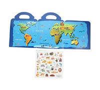 Angoily Cartoon Sticker Book for Creative Learning Imagination Enhancement Safe Map Theme Educational for Preschool