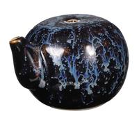 Angoily Ceramic Chinese Calligraphy Water Dropper for Ink Dripping Blue Kiln Glaze Ink Container for Painting and Calligraphy Practice