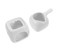 Angoily Ceramic Essential Oil Warmer for Home Spa, White Tealight Wax Melt Burner with Aroma Diffuser, Small Ceramic Fragrance Burner for Relaxation and Massage Use