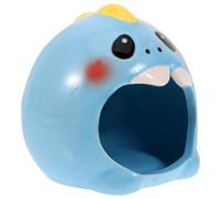 Angoily Ceramic Hamster Cooling House with Smooth Surface, Penguin Pattern Small Pet Nest for Hedgehog and Hamster Exercise Or Play, Multipurpose Indoor Hideout Bed Random Color