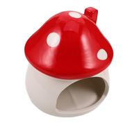 Angoily Ceramic Hamster Nest Hideout Small Animal Bed House Dwarf Gerbil Christmas Cage Decor for Hamsters