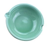 Angoily Ceramic Ink Dish Desktop Ink Plate for Calligraphy Artists - Compact Lightweight for Brush Washing on Desk