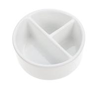 Angoily Ceramic Ink Well and Calligraphy Painting Tray for Artists, Small Round Sturdy Ink Dish Suitable for Brush Cleaning and Storage in Home Calligraphy Supplies