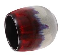 Angoily Ceramic Tea Cup Portable Kung Fu Style for Office and Home Gradient Red Kiln-Fired Porcelain Teaware Classic Design Suitable for Jasmine Tea Brewing