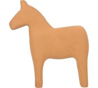 Angoily Chic Small Wooden Horse Ornament for Shower and Home Decor Unique Handmade Wooden Craft for Living Office Christmas Decoration Brown