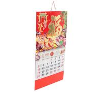 Angoily Chinese Calendar Year Snake Wall Calendar with Gold Foil Embossing Lunar Year Decor for Home and Office Double Coil Binding for Smooth Page Turning Traditional Feng Shui Design