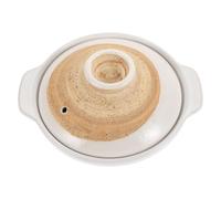 Angoily Chinese Clay Pot For Cooking - 450ml One People Suitable Slow Stews Casserole - Round Earthenware Cooker For Asian Cuisine Family Dinner Gathering Use