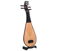Angoily Chinese Lute Prop Instrument Model Vintage Style Simulation Photo Prop Chinese Lute Decor Music Ornaments Decor Party